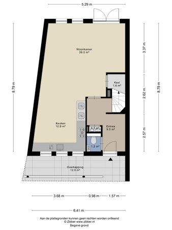 Floorplan - Voorhof 9, 4142 GB Leerdam